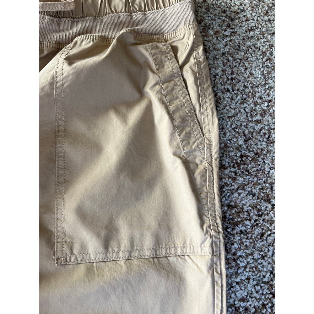 NWT Nautica Women's Cotton Roll-Tab Utility Pants, XXL, Tan, Elastic Waist - Picture 12 of 13